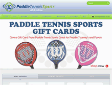 Tablet Screenshot of paddletennissports.com